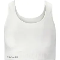 Endurance Katrina Seamless Sports Bra Women, wit S/M 2023 Hardloop BH's