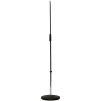 K&M 26010 Round Base Floor Microphone Stand Chome