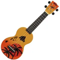 Mahalo Hawaii Hawaii Orange Burst Sopraanukelele