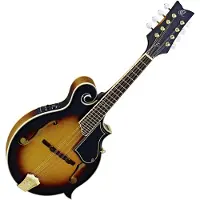 Ortega RMFE90TS F-Style Series Mandolin Tobacco Sunburst elektrisch-akoestische F-stijl mandoline met gigbag