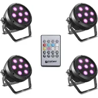 Cameo ROOT PAR 4 SET 1 PAR LED-schijnwerper Aantal LEDs: 7 4 W Zwart