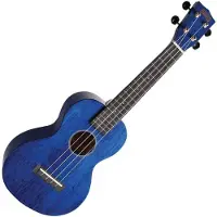 Mahalo Concert ukelele - MH2TBU - Hano Series - Transparant blauw - Met draagtas