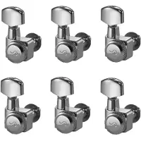 Schaller Original F-Series 6L Locking Staggered Chrome Stemmechanieken voor gitaar