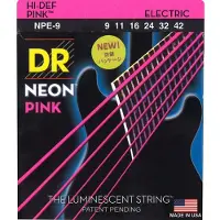 Dr NPE-9 Neon Snaren voor elektrische gitaar