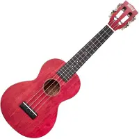 Mahalo Ukulele Island Concert Cherry Red + Cover