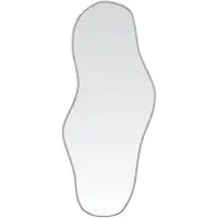 vidaXL Wandspiegel 100x45 cm zilverkleurig