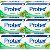 Protex Handzeep Herbal - Antibacteriële Handzeep - 6 x 90g - Voor Gezicht en Lichaam - Soap - Zeep Blok - Handzeep Voordeelverpakking