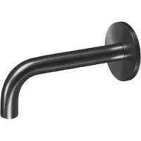 Qisani Flow baduitloop 15cm Geborsteld PVD Gunmetal 25627.04