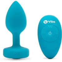 B-Vibe - Vibrerende buttplug met siersteen - S/M