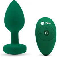 B-Vibe - Vibrerende buttplug met siersteen - M/L