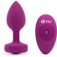 B-Vibe - Vibrerende Juwelen Plug S/M Roze