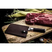 Forged Leren hoes Cleaver