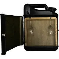 Designed by man Jerrycan Wijnbar - Zwart - Origineel en Stijlvol Wijncadeau - Handige Opslag voor Wijnliefhebbers