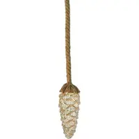 Home Sweet Home Dennenappel aan touw met ledverlichting warm amber licht goud timer 2xaa 17x7 cm | 778200 | | Stoer & Sober Woonstijl
