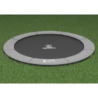 Magic Circle Pro Flat to the Ground Trampoline Grey 305 cm