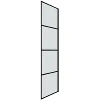 Sanotechnik Stripe zijwand 90x195cm zwart