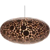 Design Hanglamp Ufo handgemaakt woonkamer slaapkamer coins gold capiz schelp Ø 60 cm