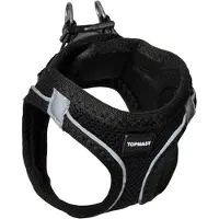 Topmast Airmesh Hondentuig - Click & Go - Zwart - XL - Reflecterend - Harnas Hond - Hondentuigje - Hondenharnas - Voor Puppy, Kleine, Medium en Grote Hond