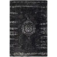 Nordal Grand geweven vloerkleed - donkergrijs/zwart 160x240