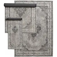 Nordal Venus geweven vloerkleed grijs 200x290cm