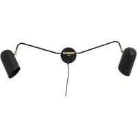 Nordal Eris wandlamp - zwart