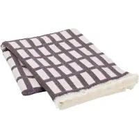 Broste Copenhagen Isa plaid paars - 130x180cm