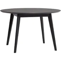 Hubsch Ronde eetkamertafel hout - zwart
