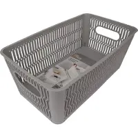 C&T Opbergmand Grijs 3,8l Stapelbaar & Nestbaar 16.5x29xh11.5cm