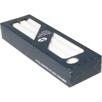 Diana Dinerkaarsen - 100% stearine - wit - 30 cm hoog - tafelkaars - kroonkaars