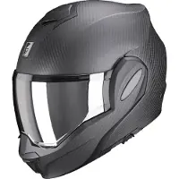Scorpion Exo-Tech Evo Carbon Systeemhelm Mat/Zwart M, unisex