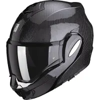 Scorpion Exo-Tech Evo Carbon Solid Zwart Systeemhelm Maat S