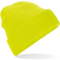 Beechfield Muts - Beanie - Geel - Fluorescerend - unisex - Werk - Sport - Zichtbaar