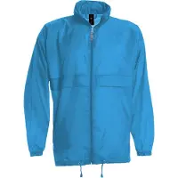 B&C Windjas 'Sirocco Men Windbreaker' Collectie maat M Atoll blauw