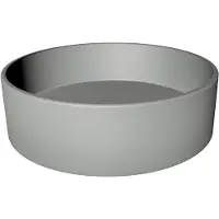 Xenz Coco keramische waskom 40cm grijs mat