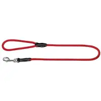 Hunter Looplijn Freestyle Nylon Rond Rood - Hondenriem - 110x0.8 cm