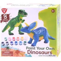 Play dino knutselset schilderen - Verf je eigen dinosaurussen 15-delig.