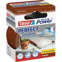 TESA extra Power Perfect, ft 38 mm x 2,75 m, bruin 6 stuks