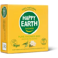 Happy Earth 100% Natuurlijke Shower Bar Jasmine Ho Wood - 90 gr