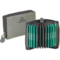 Woodland RFID Waaier Creditcardhouder met Rits | 13 Pasjes | Grijs