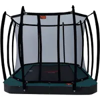 Avyna Trampoline Pro-Line FlatLevel 352 + Royal Class Veiligheidsnet Groen