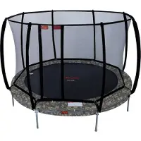 Avyna Trampoline Avyna Pro-Line InGround 245 + Royal Class Veiligheidsnet Camouflage