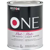 Histor One Lak Mat Alkyd (Terpentinegedragen) 500 ML - Wit