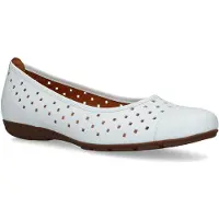 Gabor Hovercraft Witte Ballerina's Leer 36