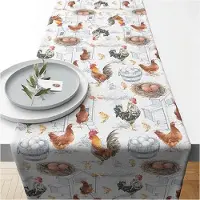 Ambiente Tafelloper Chicken Farm 40x150 Multi multi Polyester