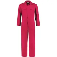 Bestex Overall Drukknoop polyester/katoen Fuchsia 48 / Roze