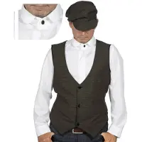 Coppens Roaring 20's overhemd Peaky Blinders - 100% Polyester - Boerenbruiloft kleding | Maat 50