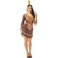 Coppens Indianen Vrouw Bruin | Maat 48