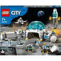 LEGO 60350 City Maanonderzoeksbasis: een ruimtespeelgoedset uit de NASA-serie, met astronautenminifiguren, ideaal als kerstcadeau voor kinderen vanaf 7 jaar