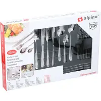 Alpina Bestekset Hoogglans RVS - 42 Delig