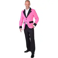 Coppens Colbert basic pink - 100% Polyester - Carnavalsjassen | Maat Xs |